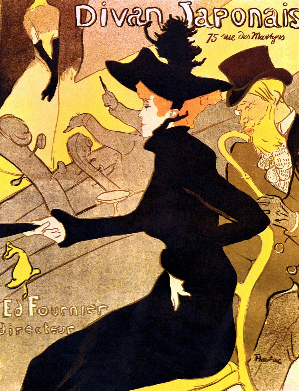 Henri de Toulouse-Lautrec, Divan Japonais 1892-3 by Henri de Toulouse Lautrec
