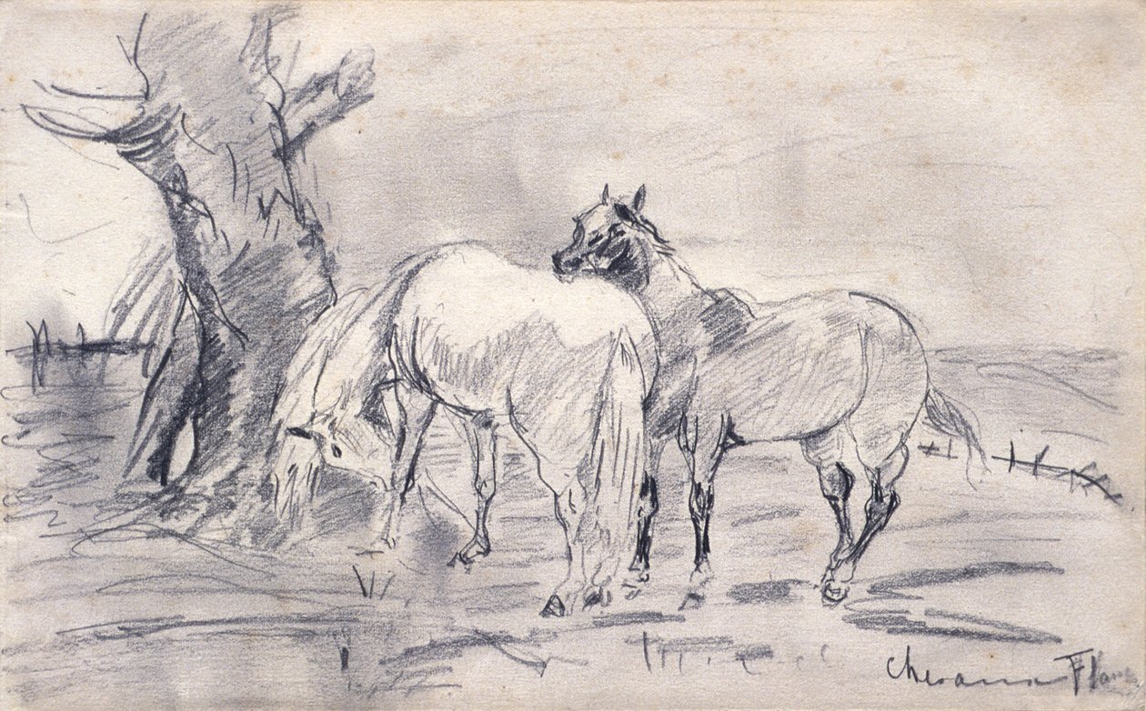 Horses by Henri de Toulouse-Lautrec