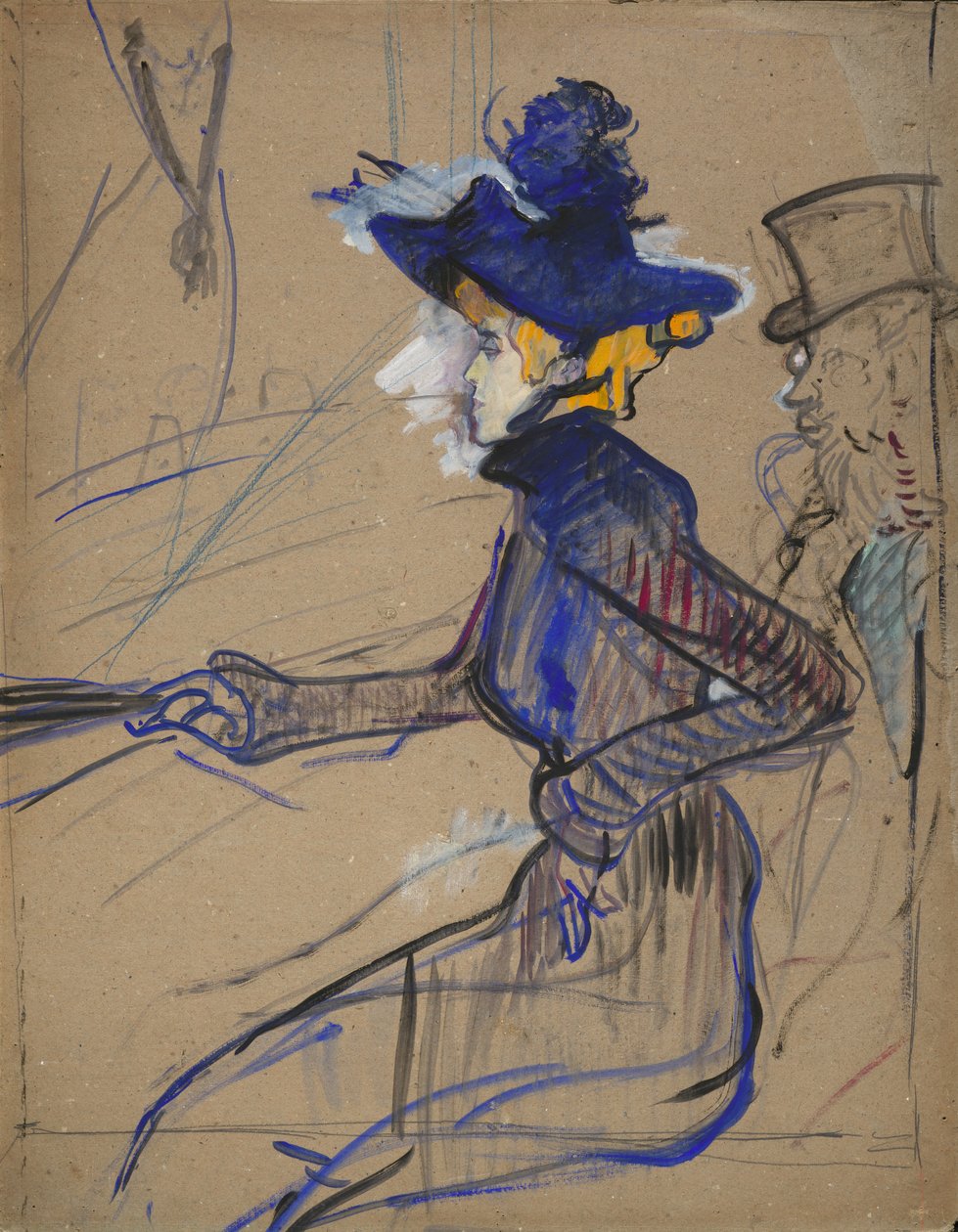 Jane Avril at the Divan Japonais by Henri de Toulouse-Lautrec