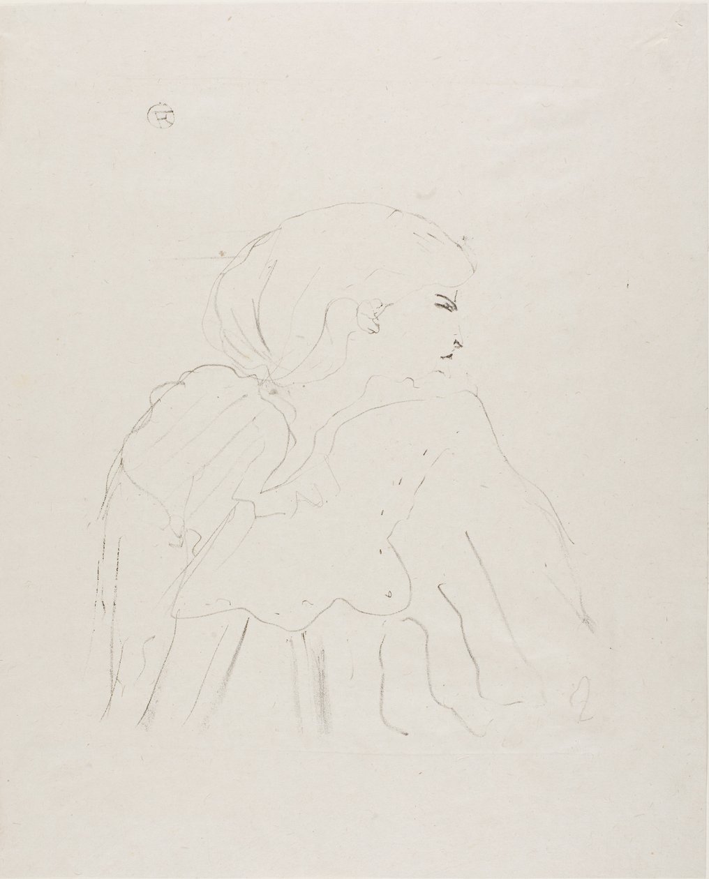 Jane Hading, from Thirteen Lithographies by Henri de Toulouse-Lautrec
