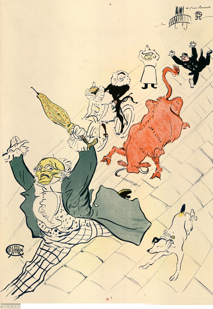 The Enraged Cow by Henri de Toulouse-Lautrec