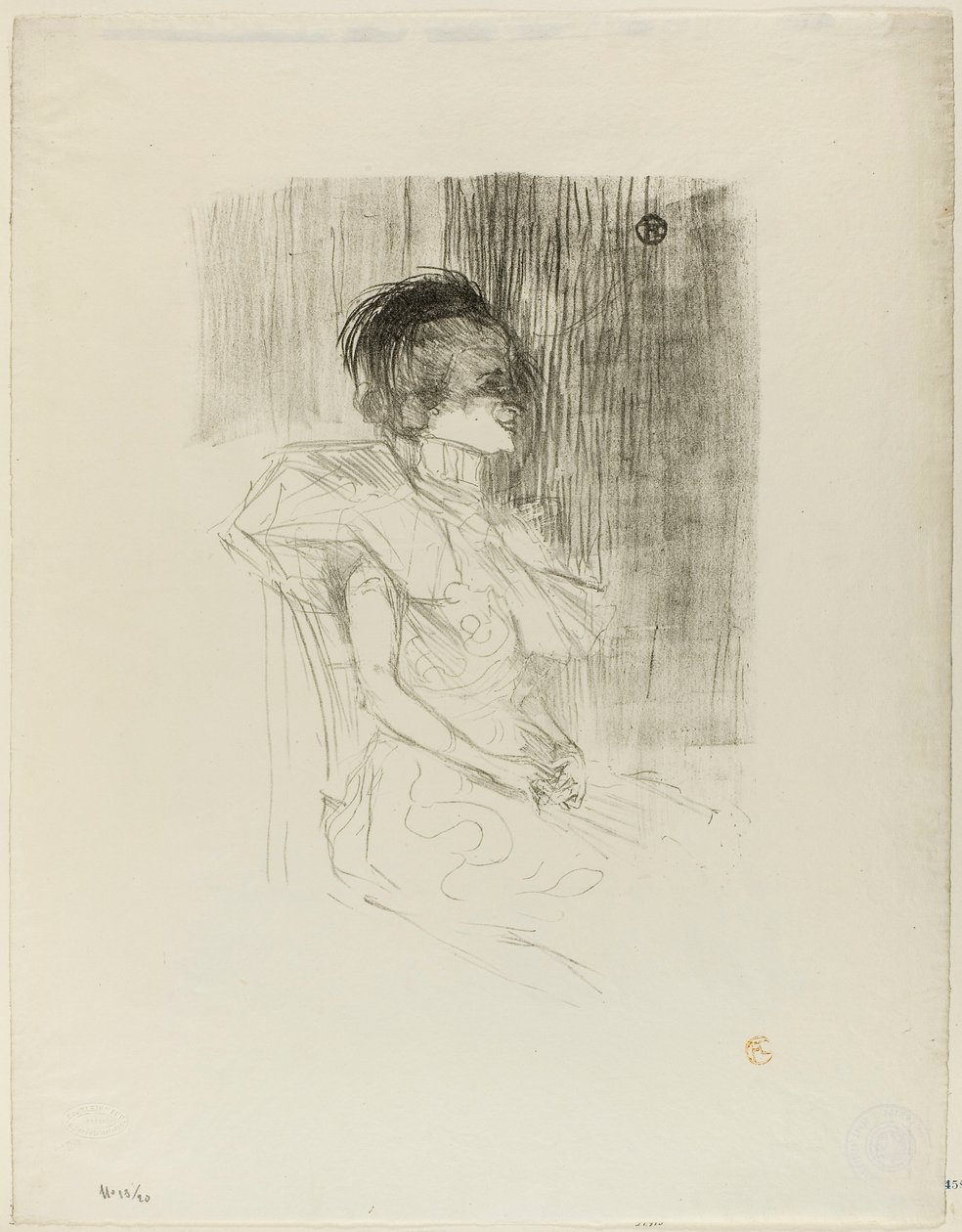 Lender Seated by Henri de Toulouse-Lautrec