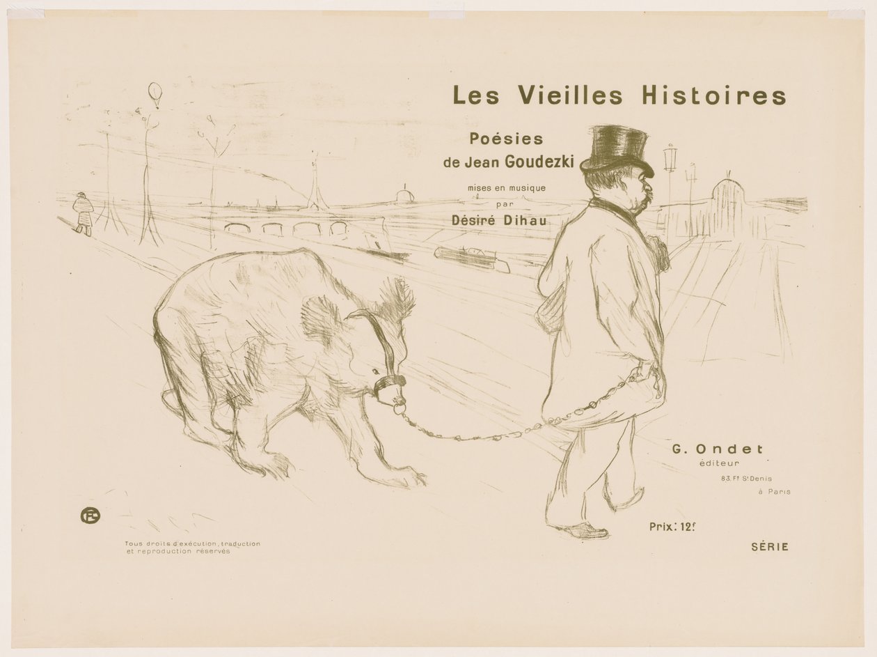 The Old Stories: Cover - Frontispiece by Henri de Toulouse-Lautrec