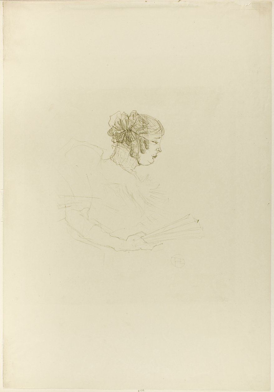 Luce Myrès, in Profile by Henri de Toulouse-Lautrec