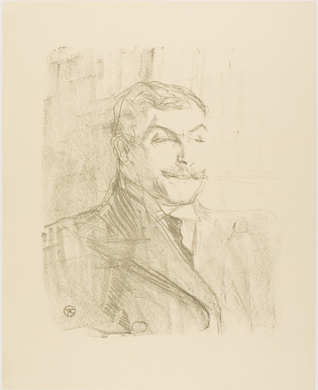 Lucien Guitry, from Thirteen Lithographs by Henri de Toulouse-Lautrec
