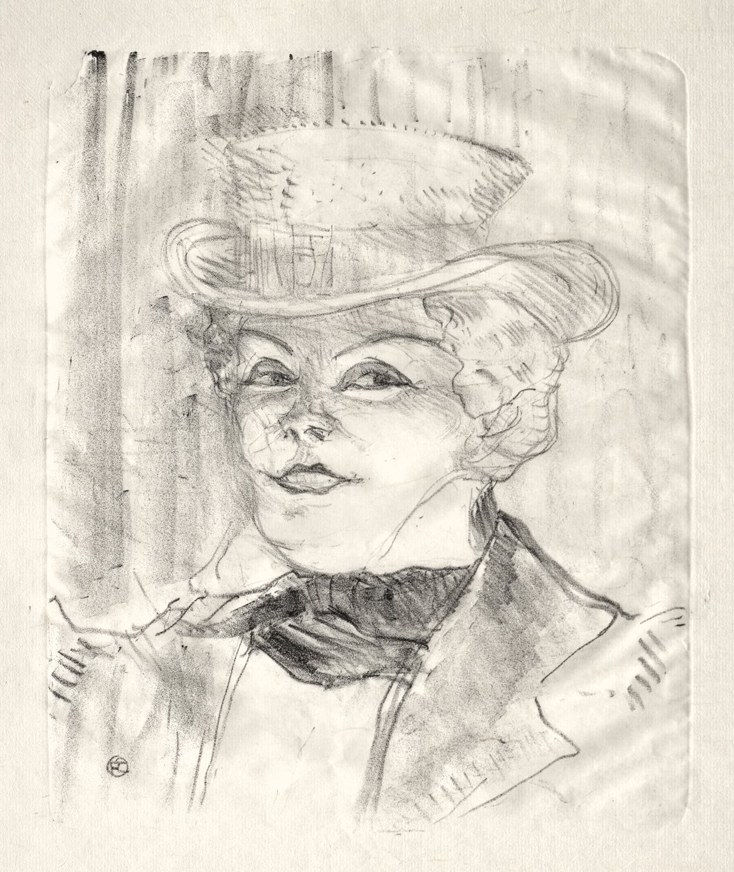 Madame Réjane by Henri de Toulouse-Lautrec