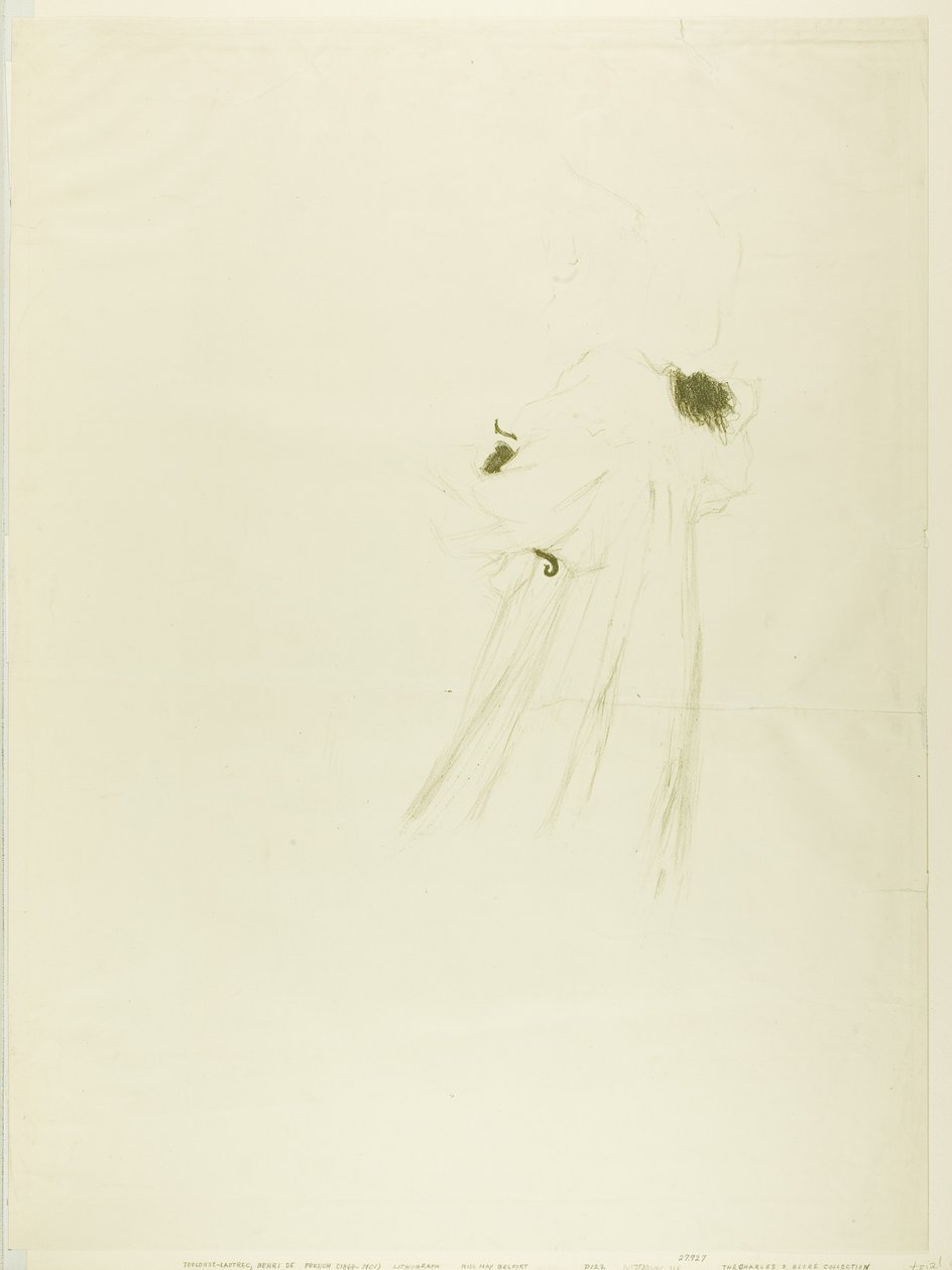 Miss May Belfort (large plate) by Henri de Toulouse-Lautrec
