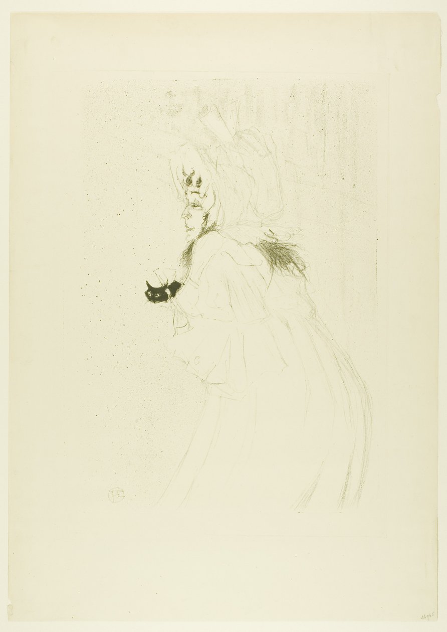 Miss May Belfort Taking a Bow by Henri de Toulouse-Lautrec