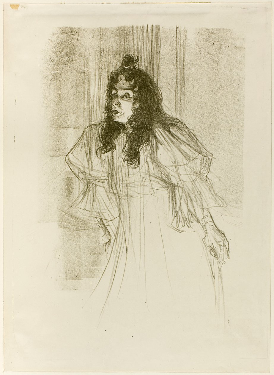 Miss May Belfort with Long Hair by Henri de Toulouse-Lautrec