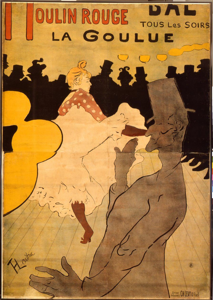 Moulin Rouge-La Goulue by Henri de Toulouse Lautrec