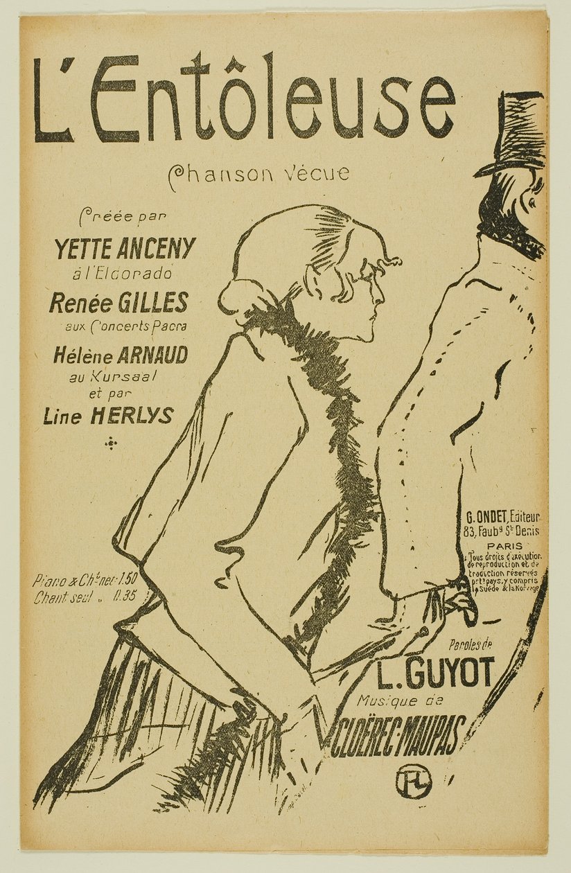 Poor Street-Walker! by Henri de Toulouse-Lautrec