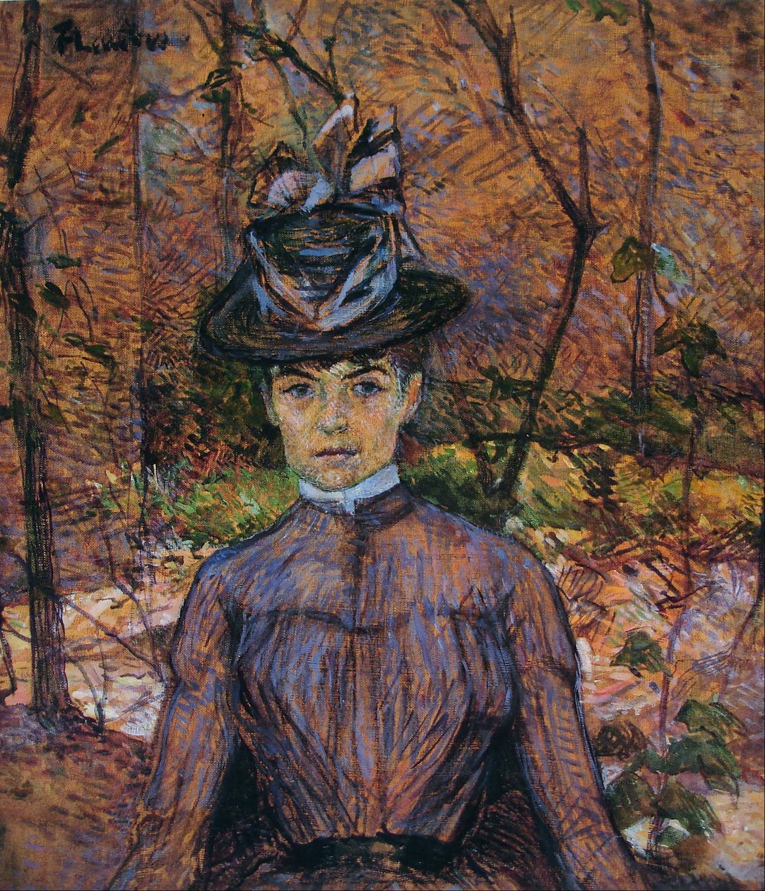 Portrait of Suzanne Valadon (Madame Suzanne Valadon, Artist Painter) by Henri de Toulouse-Lautrec
