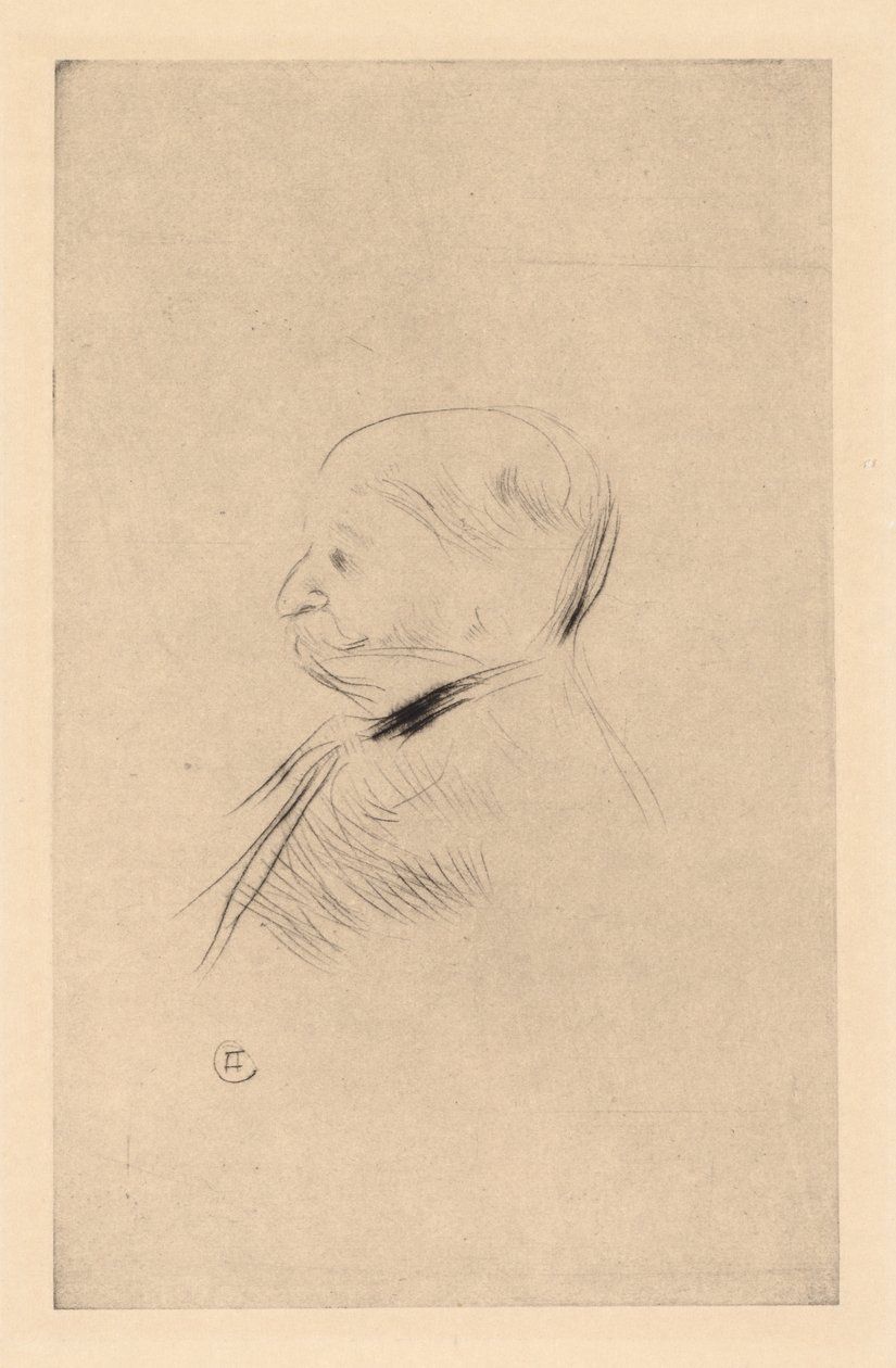Portrait of a Man by Henri de Toulouse-Lautrec