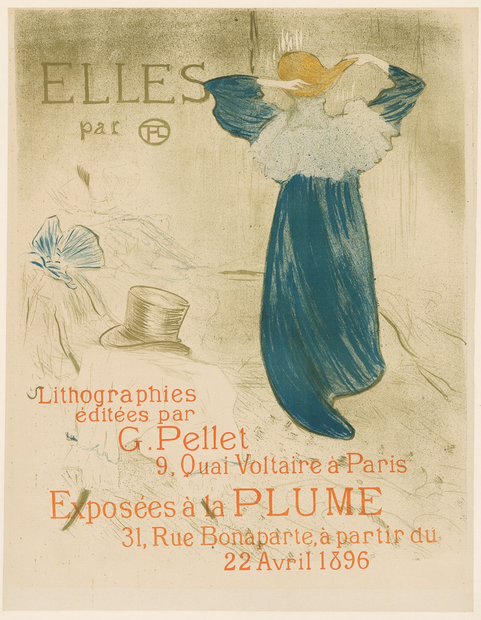 Poster for Elles by Henri de Toulouse-Lautrec