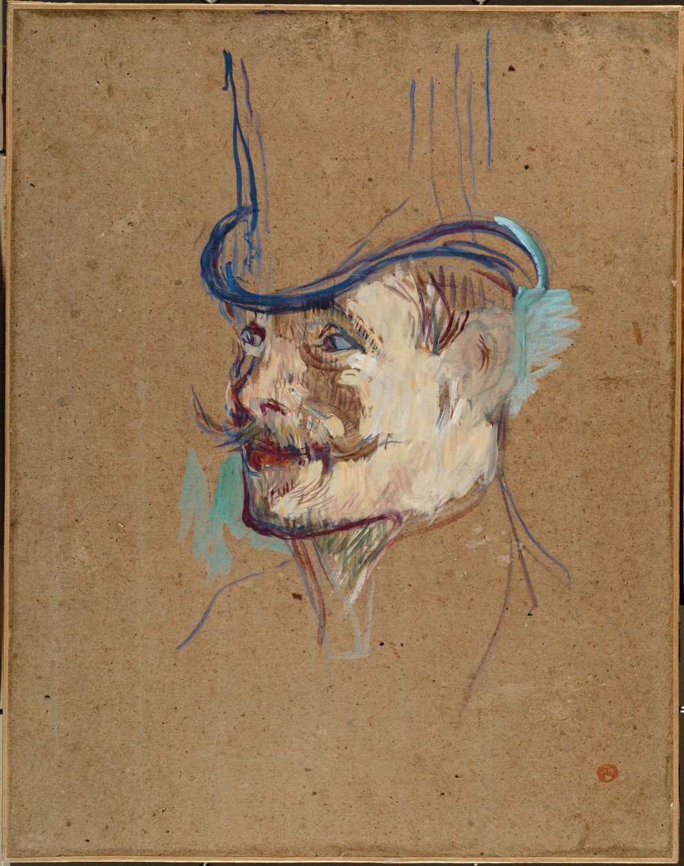 Study for The Englishman at the Moulin Rouge by Henri de Toulouse-Lautrec