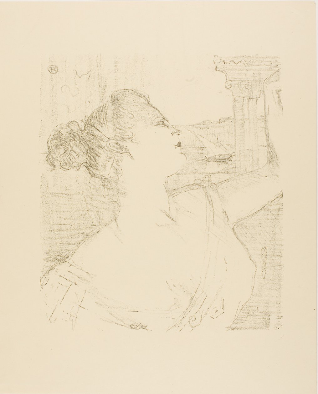 Sybil Sanderson, from Treize Lithographies by Henri de Toulouse-Lautrec