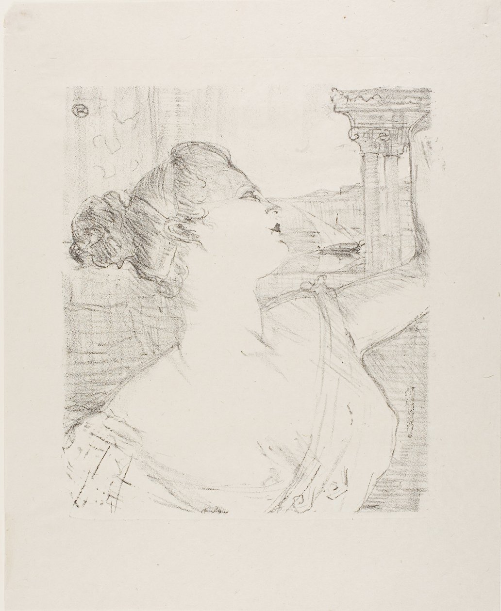 Sybil Sanderson, from Treize Lithographies by Henri de Toulouse-Lautrec