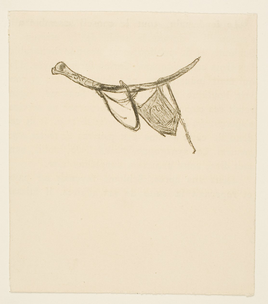Tailpiece from Au Pied du Sinaï by Henri de Toulouse-Lautrec