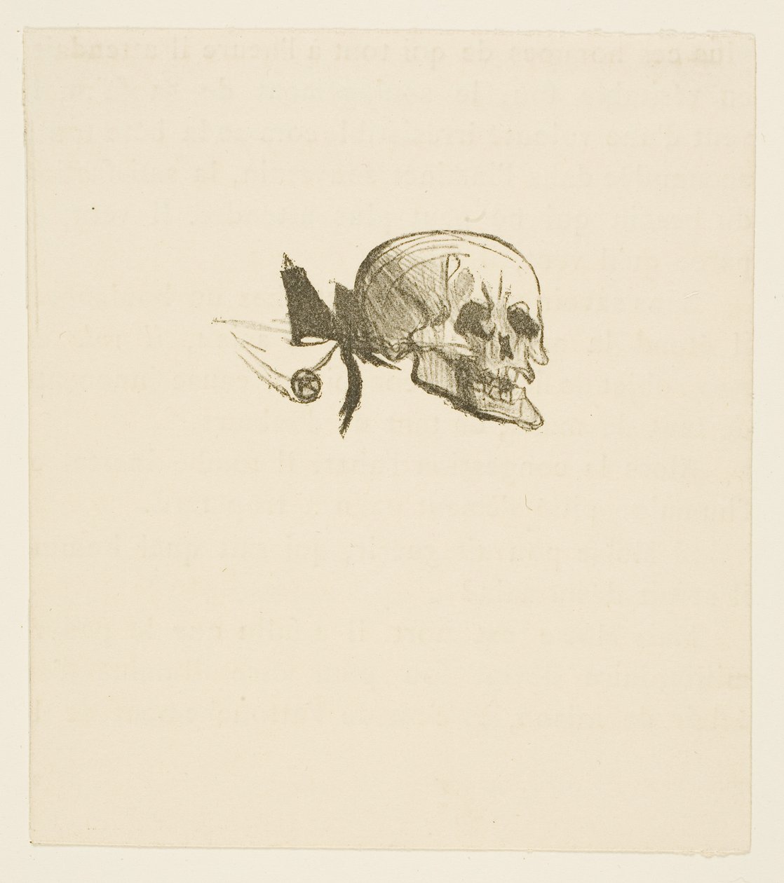 Tailpiece from Au Pied du Sinai by Henri de Toulouse-Lautrec