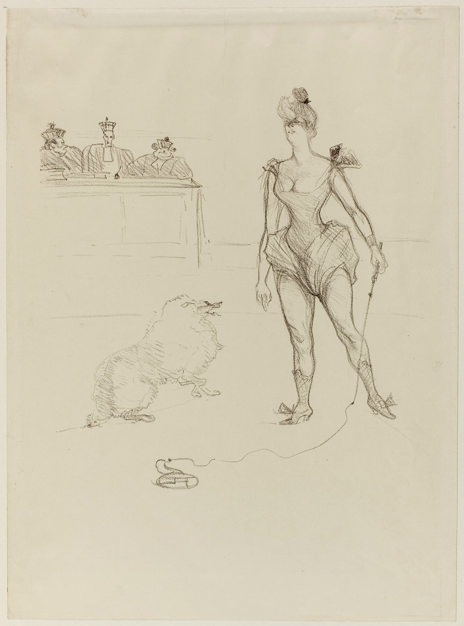 The Animal-Tamer Before the Tribunal by Henri de Toulouse-Lautrec
