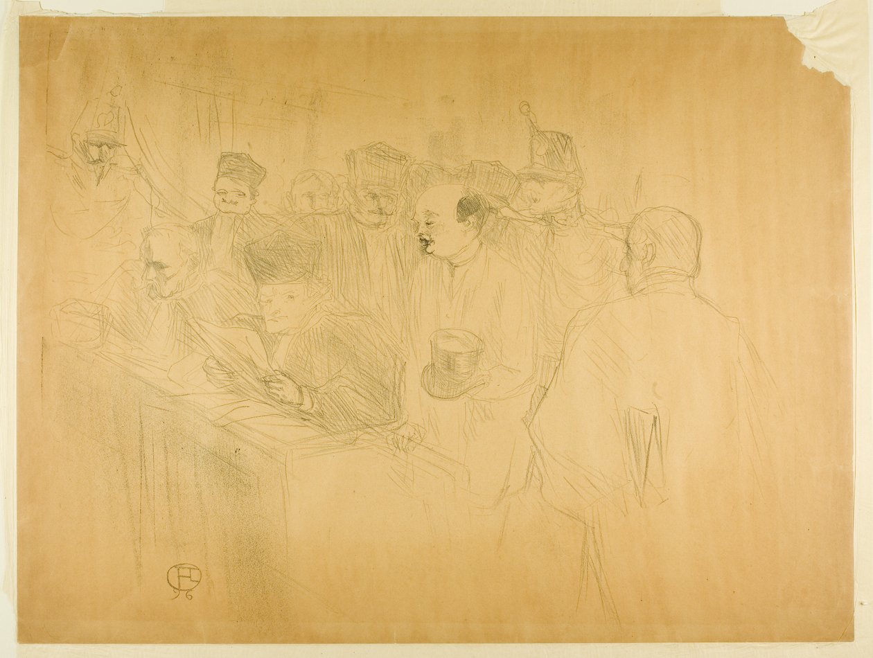 The Arton Trial (third plate) by Henri de Toulouse-Lautrec