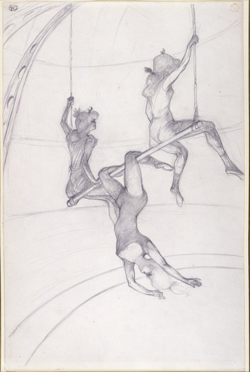 The Flying Trapeze by Henri de Toulouse Lautrec