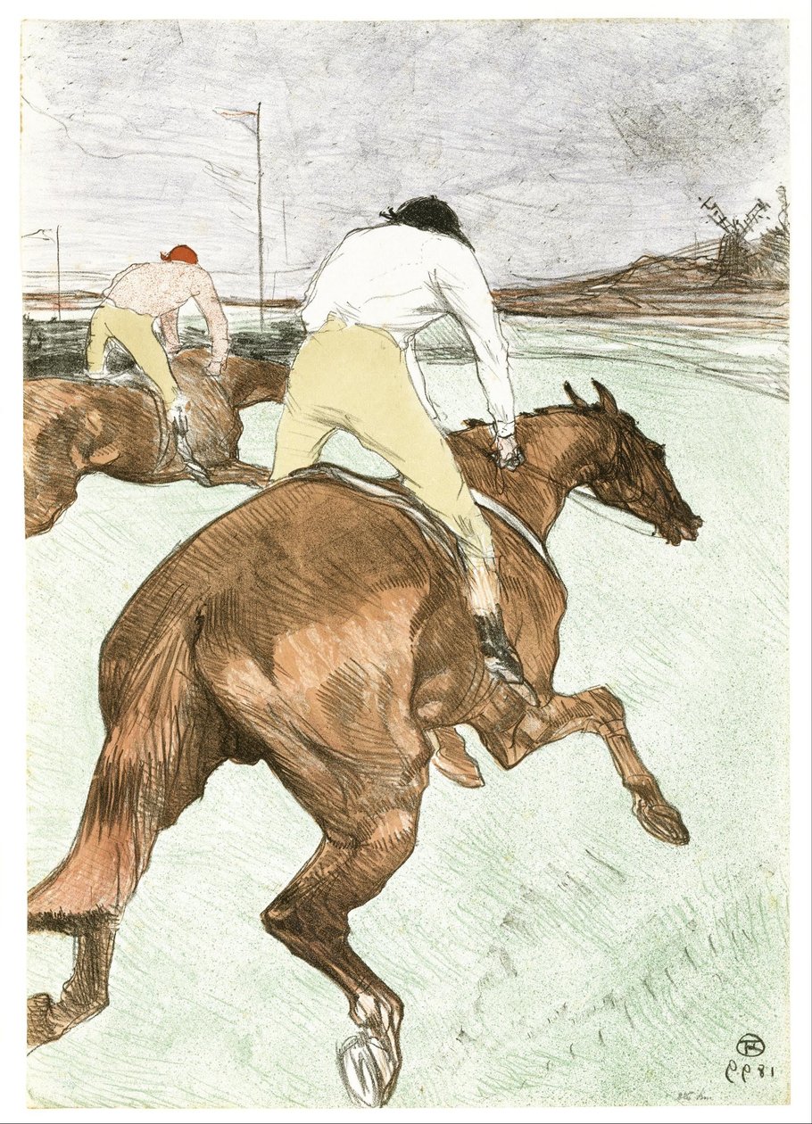 The Jockey by Henri de Toulouse-Lautrec