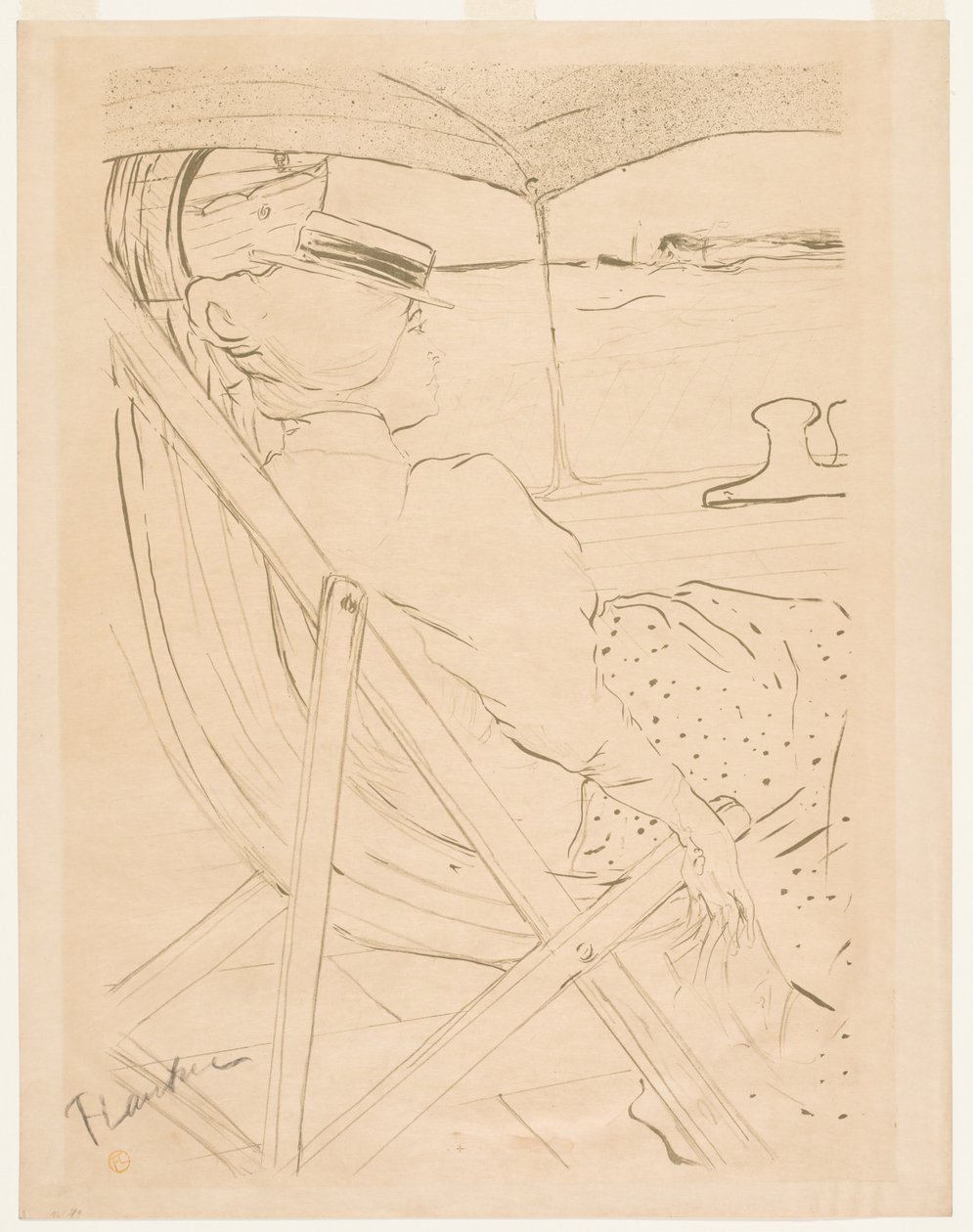 The Passenger of 54 by Henri de Toulouse-Lautrec