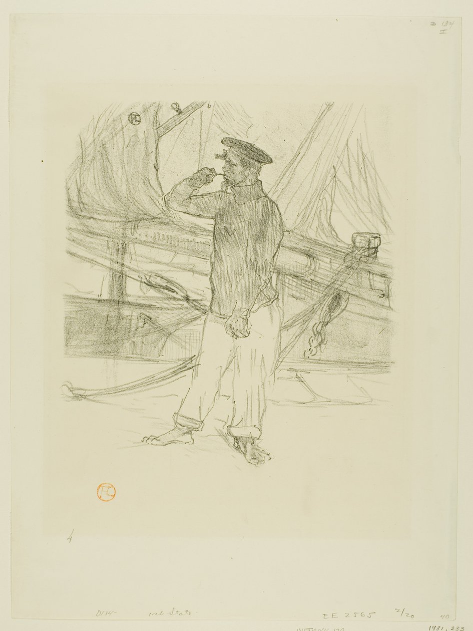 The Smoked Herring, from Melodies of Desire Dihau by Henri de Toulouse-Lautrec
