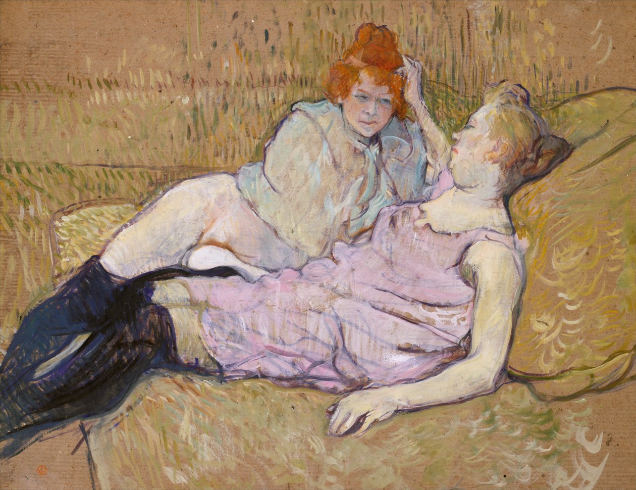 The Sofa by Henri de Toulouse Lautrec