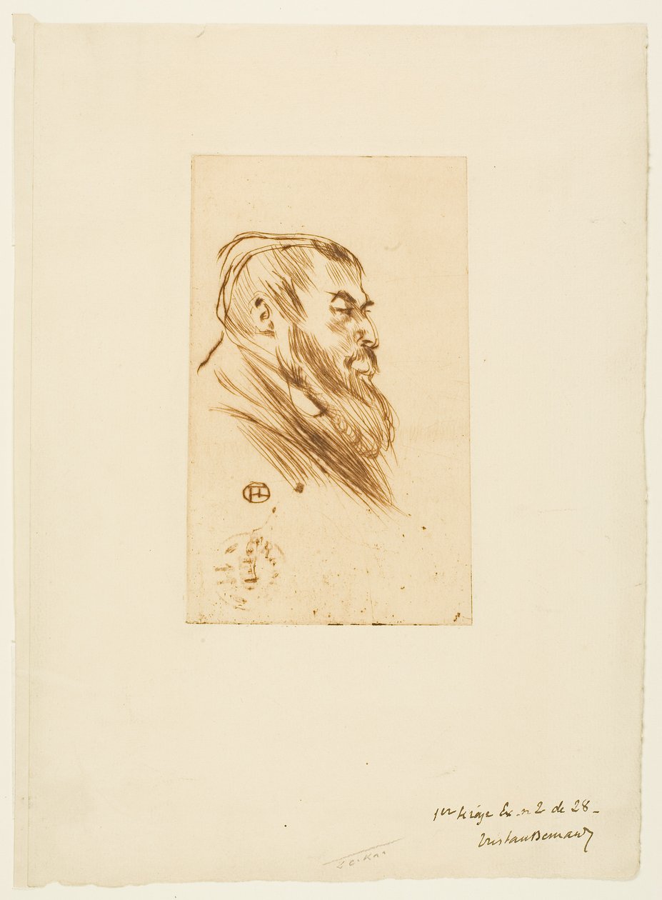 Tristan Bernard by Henri de Toulouse-Lautrec