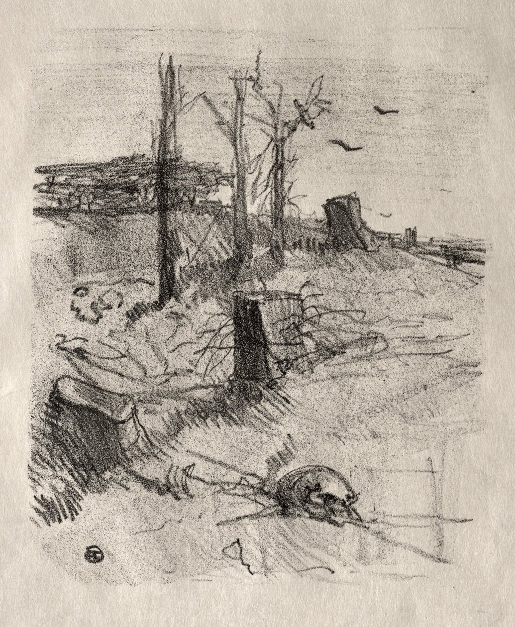 A Cemetery in Galicia by Henri de Toulouse-Lautrec