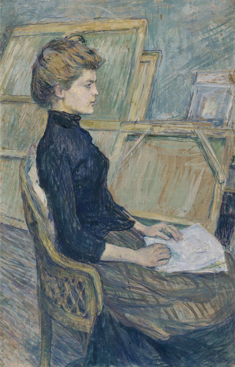 Young Girl in the Studio (Hélène Vary) by Henri de Toulouse Lautrec