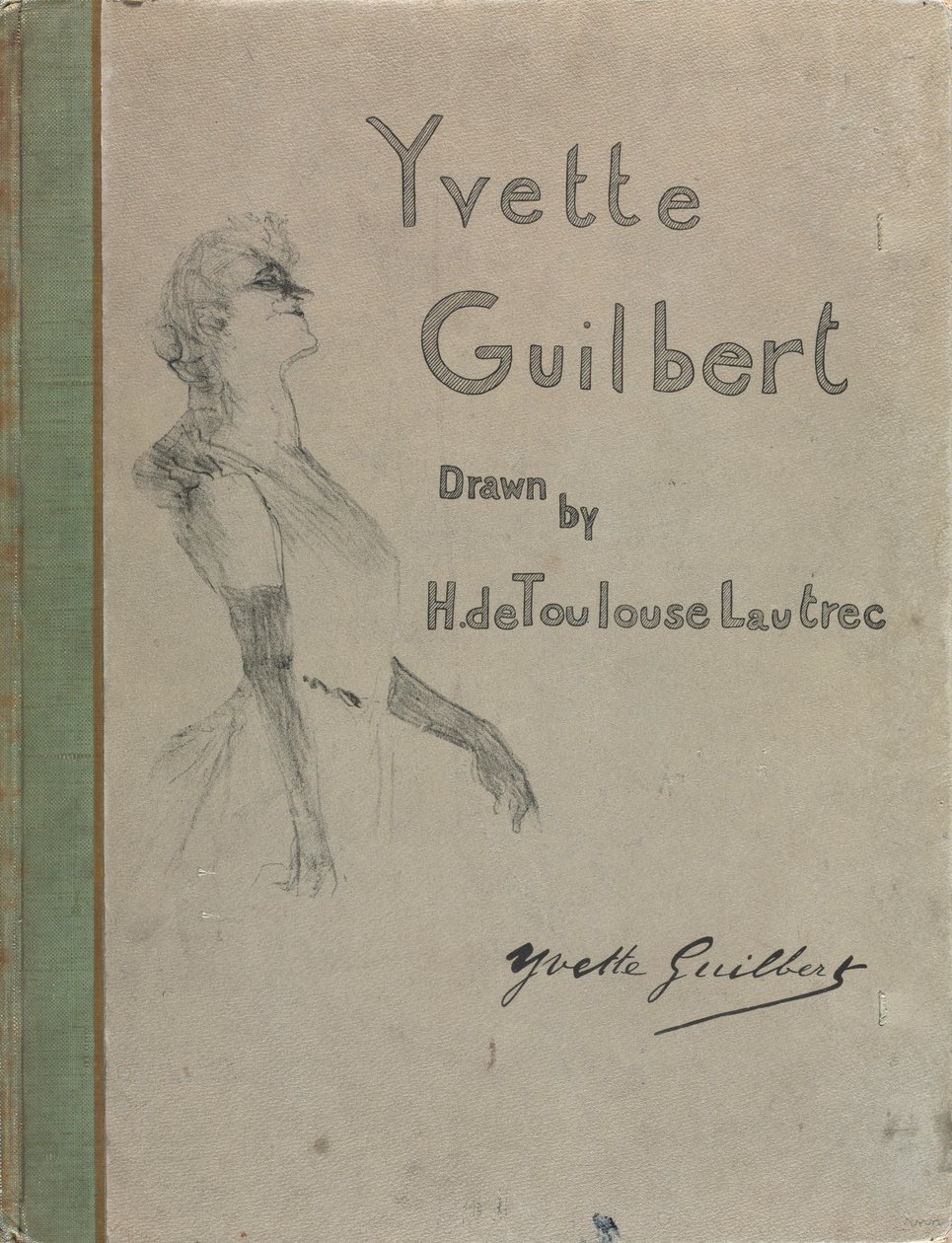 Yvette Guilbert-English Series by Henri de Toulouse-Lautrec