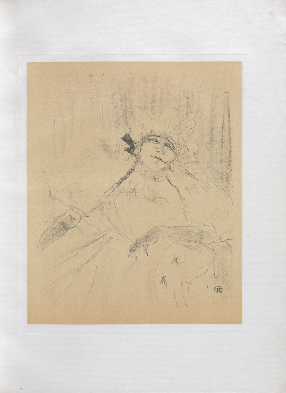 Yvette Guilbert-English Series: Ancient Song by Henri de Toulouse-Lautrec