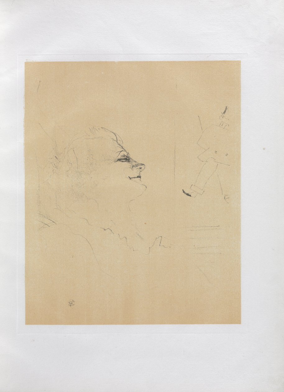 Yvette Guilbert-English Series: Pessima by Henri de Toulouse-Lautrec