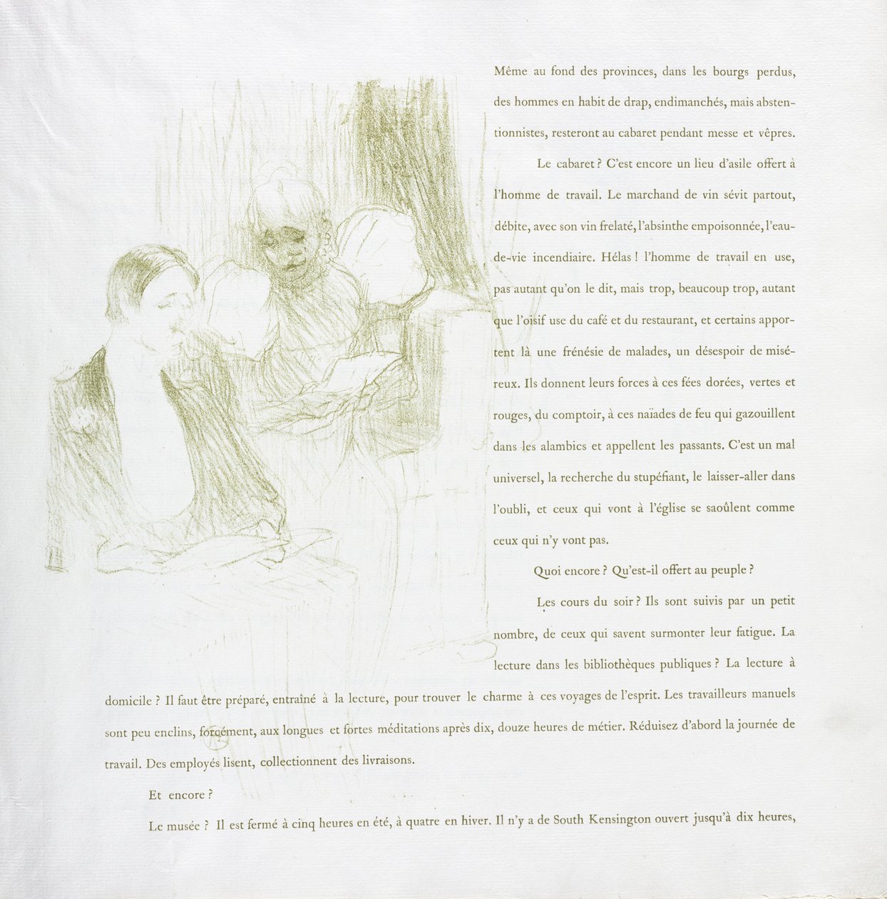 Yvette Guilbert - French Series: No. 8 by Henri de Toulouse-Lautrec
