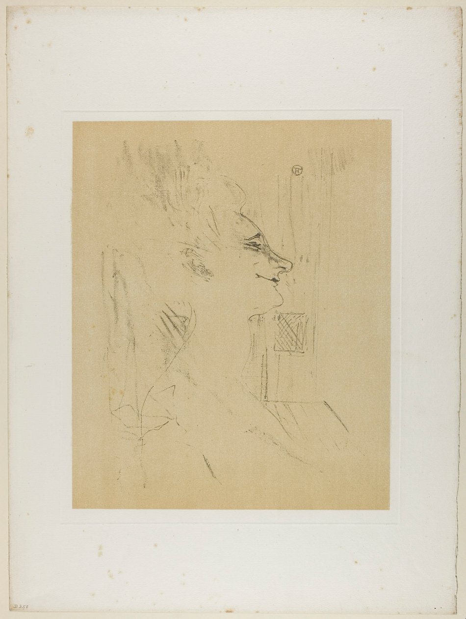 Yvette Guilbert—Soûlarde, from Yvette Guilbert by Henri de Toulouse-Lautrec