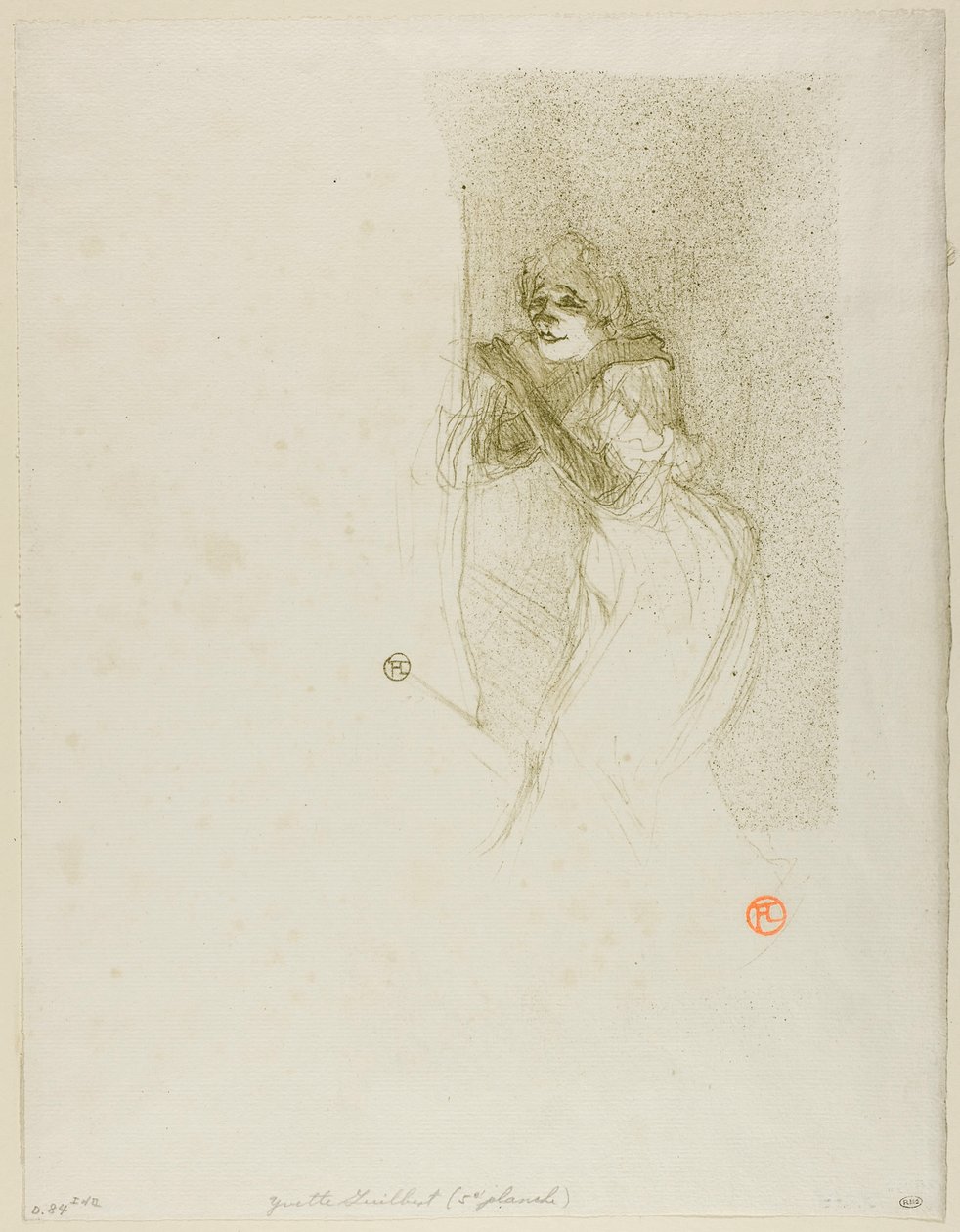 Yvette Guilbert by Henri de Toulouse-Lautrec