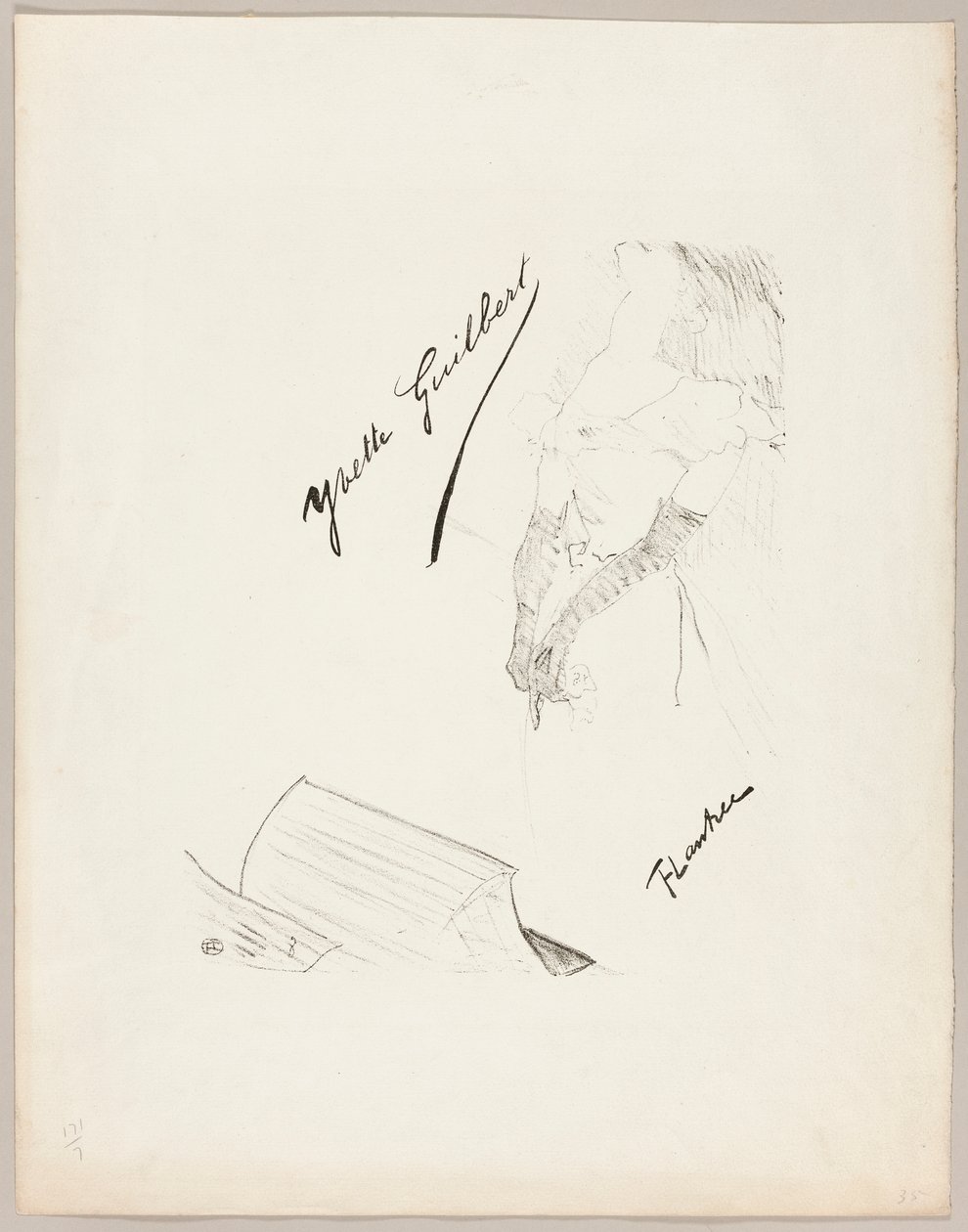 Yvette Guilbert by Henri de Toulouse-Lautrec