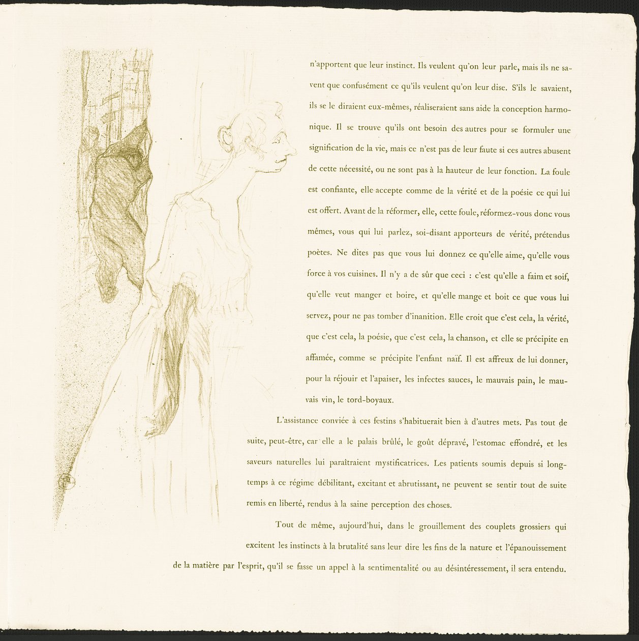 Yvette Guilbert by Henri de Toulouse-Lautrec