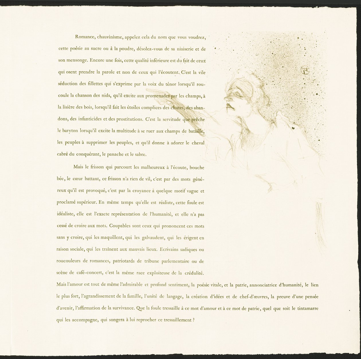 Yvette Guilbert by Henri de Toulouse-Lautrec