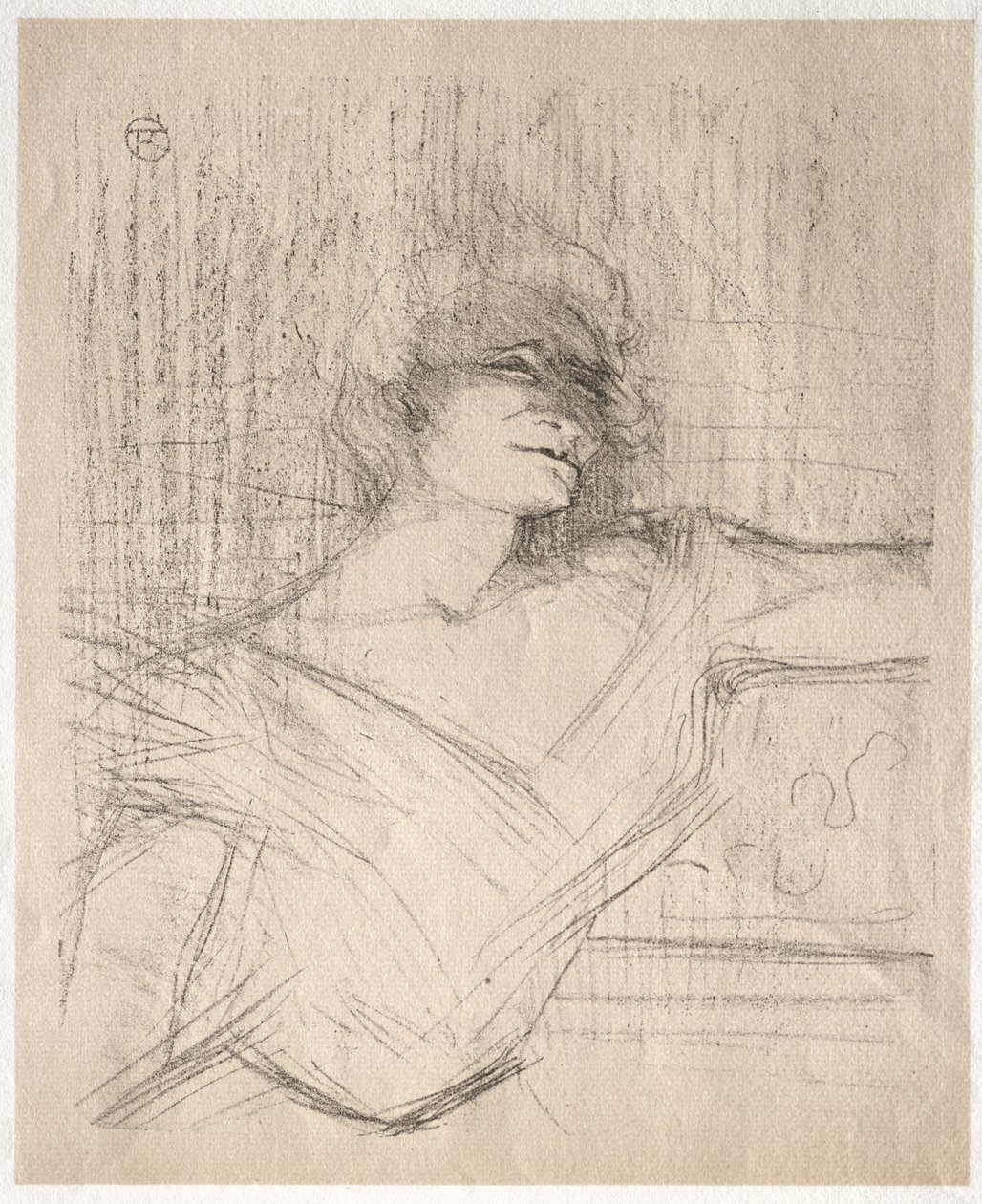 Yvette Guilbert: In the Glue by Henri de Toulouse-Lautrec