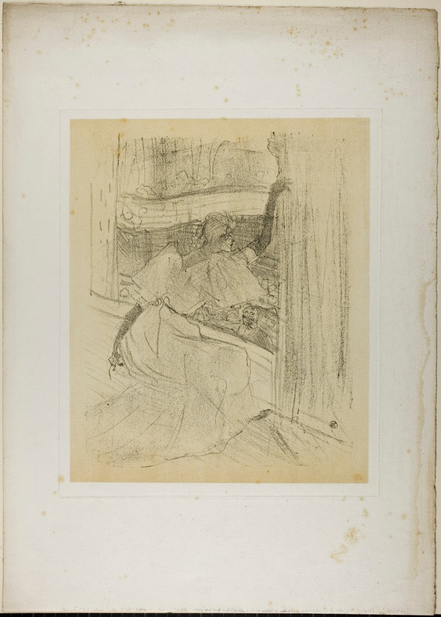 Yvette Guilbert Taking a Bow, from Yvette Guilbert by Henri de Toulouse-Lautrec