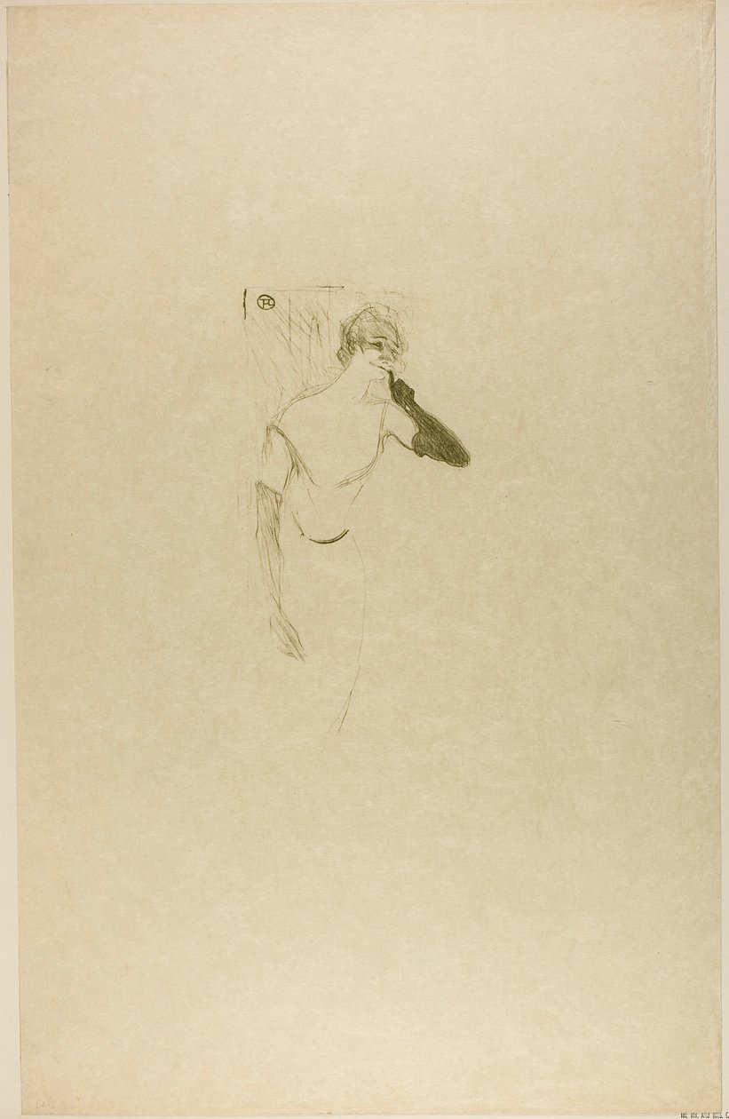 Yvette Guilbert, in Colombine to Pierrot by Henri de Toulouse-Lautrec