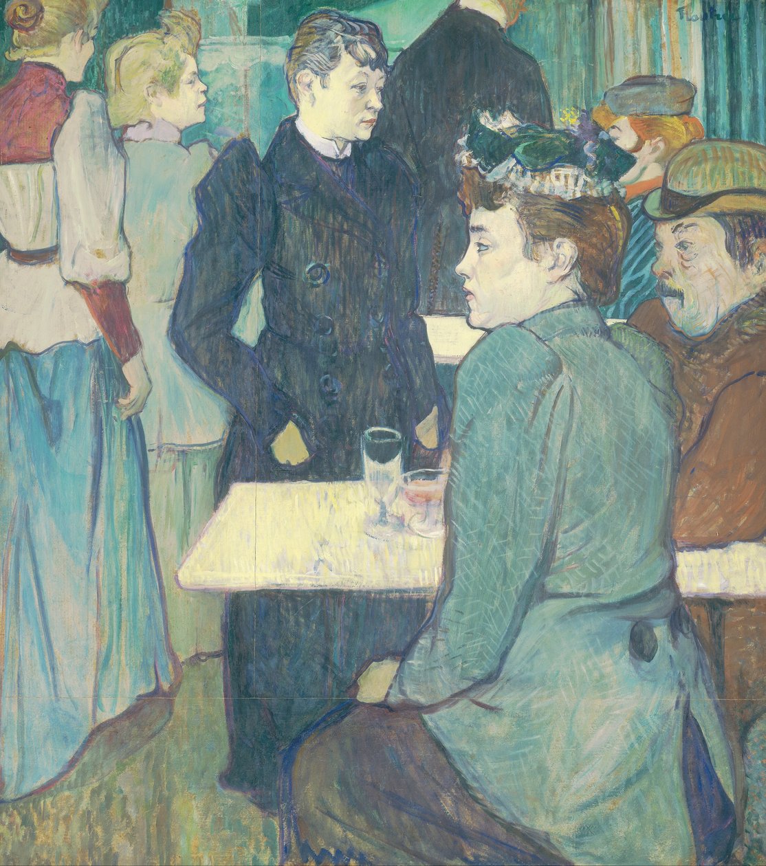 A Corner of the Moulin de la Galette by Henri de Toulouse Lautrec