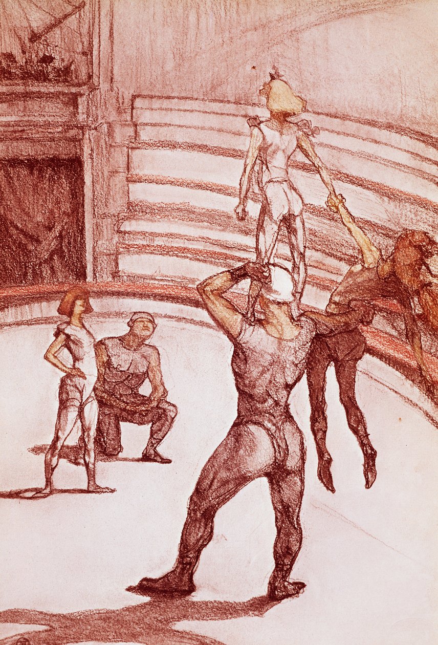 Acrobats by Henri de Toulouse Lautrec