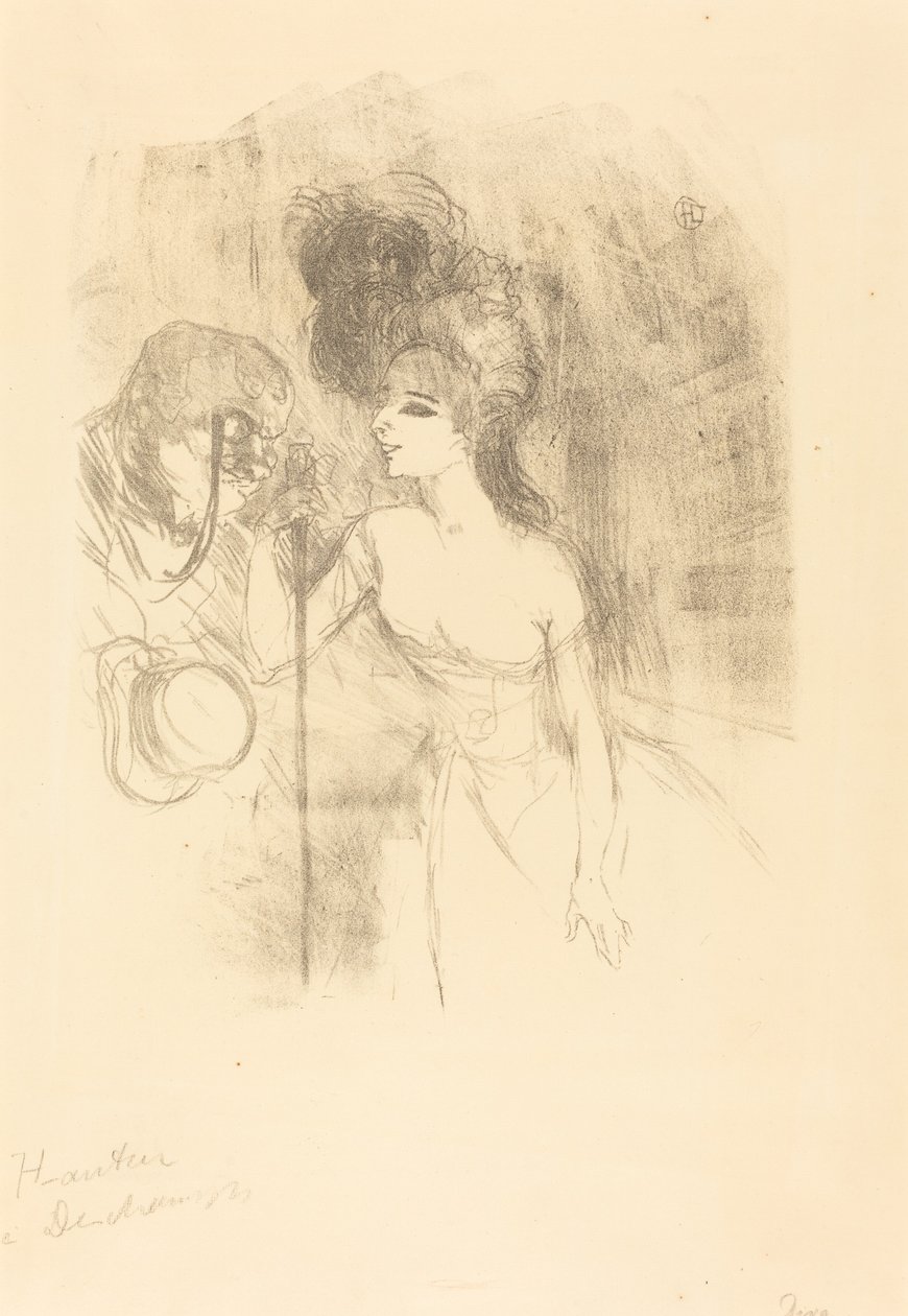 Anna Held and Baldy by Henri de Toulouse Lautrec
