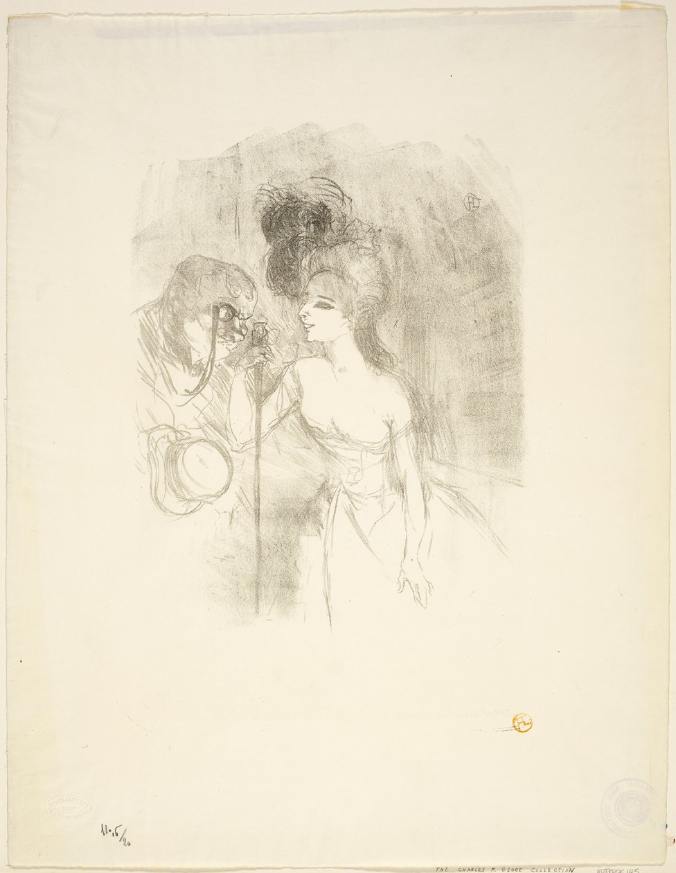 Anna Held and Baldy by Henri de Toulouse Lautrec