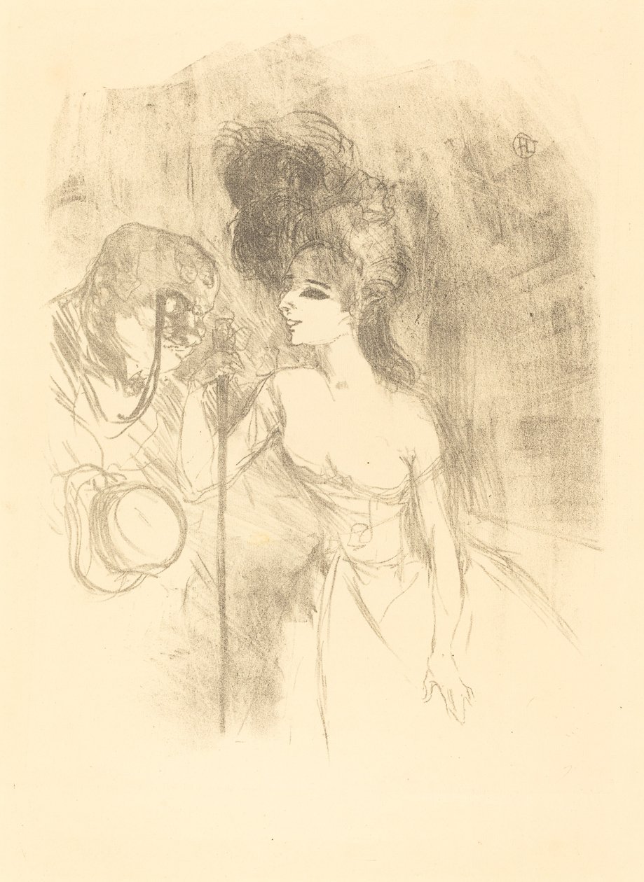Anna Held and Baldy, 1896 by Henri de Toulouse Lautrec